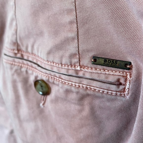 Hugo Boss Men's 'Rigan-Short' Salmon Pink Shorts, Size 34R x 2 - Picture 7 of 15